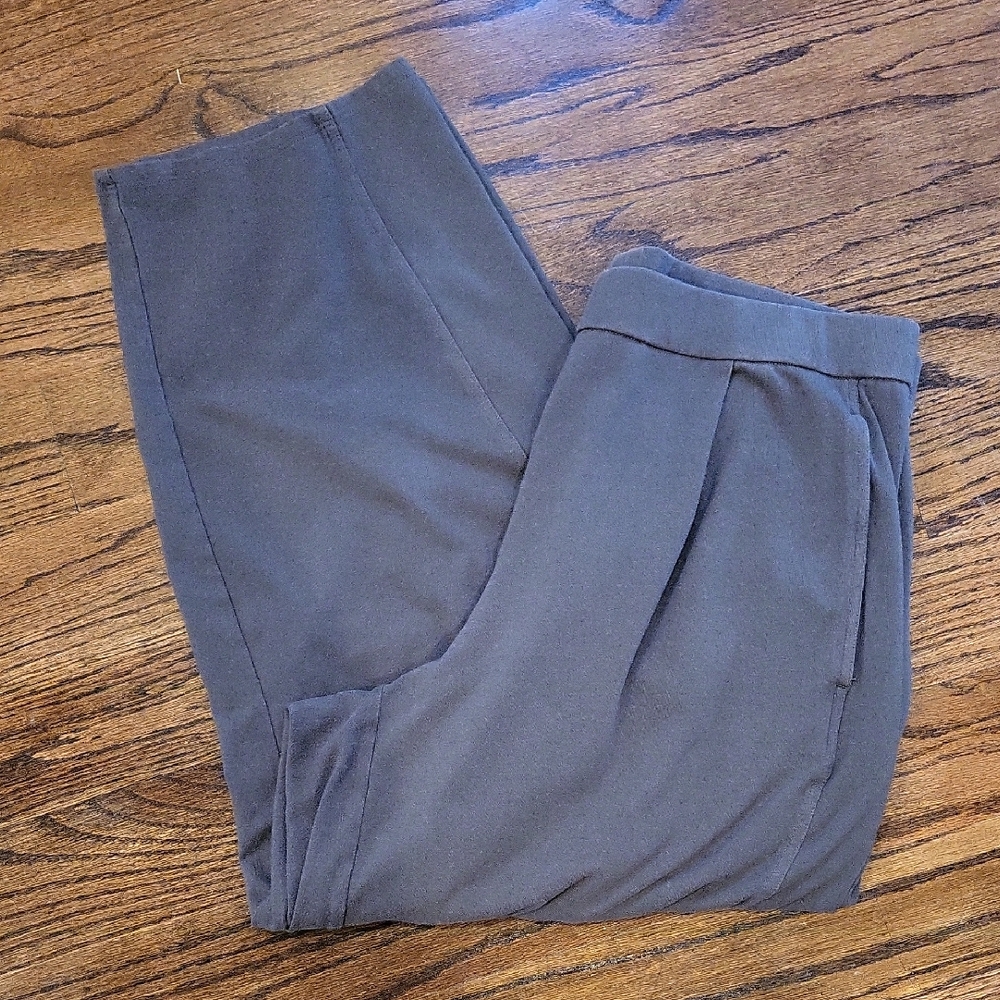 Eileen Fisher Gray Cotton Lantern Pants Medium
